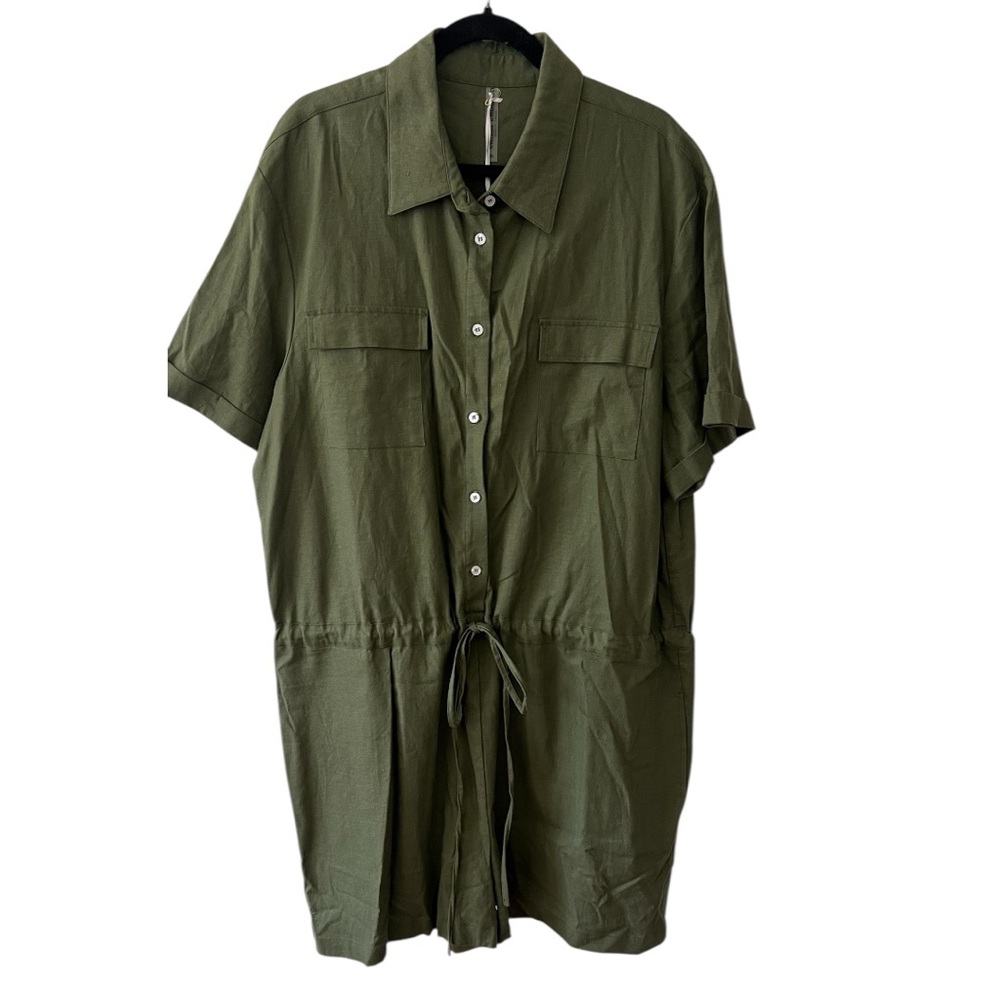 Emma Knudsen Linen Gigi Romper Size XL